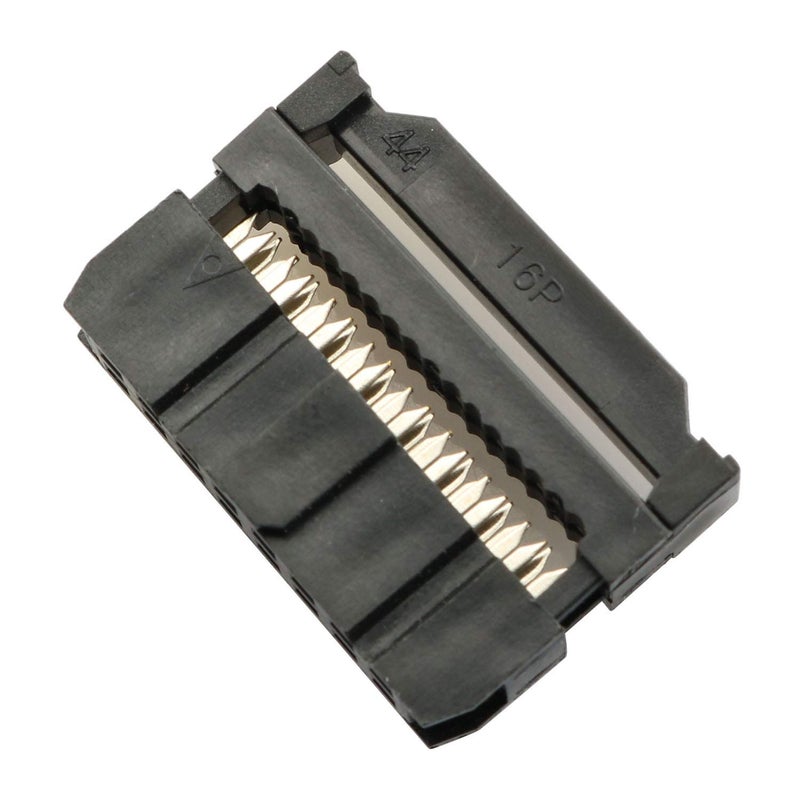 Tegg 25PCS FC-16P IDC Socket Connector Female 2x8 Pin Female Header Rectangular Connector Adapter 2.54mm Pitch for AWG Flat Cable - Image 3